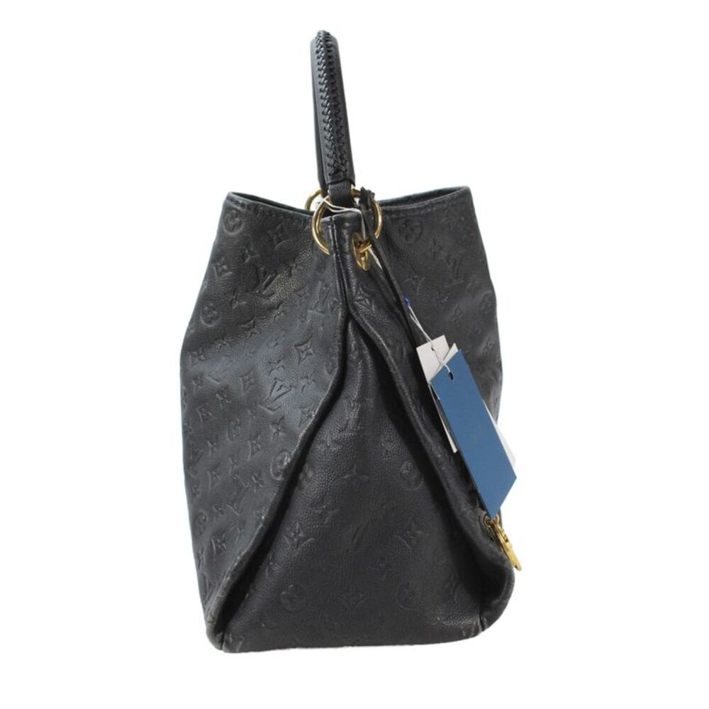 Louis Vuitton Womens Leather Artsy MM Monogram Handbag Black - Picture 4 of 11